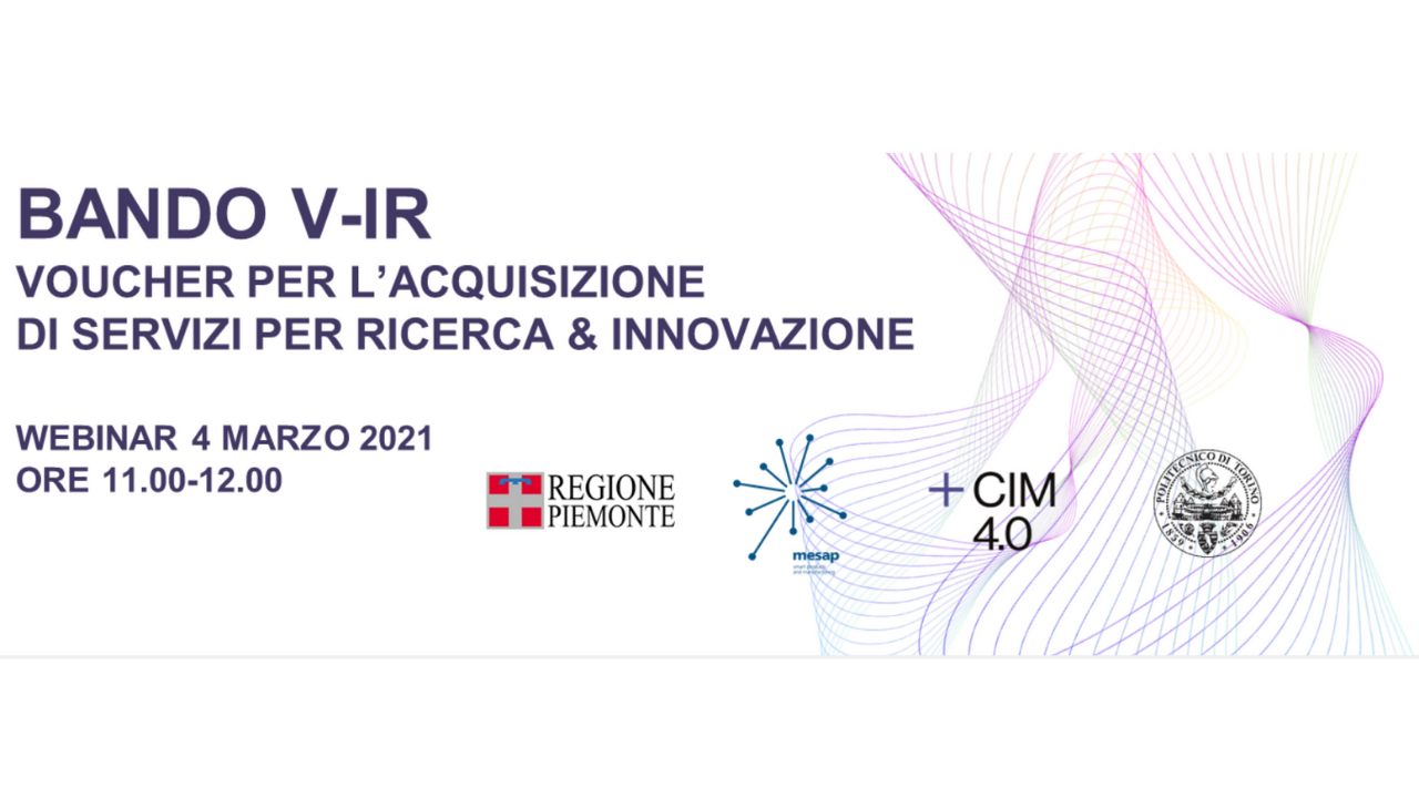 Webinar sulle opportunità del Bando V-IR