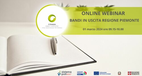 Webinar Bandi in uscita Regione Piemonte